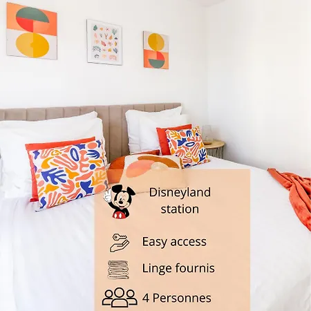 Au Coeur De Disneyland, Gare & Shopping A 2 Pas Apartment Chessy (Seine-et-Marne)